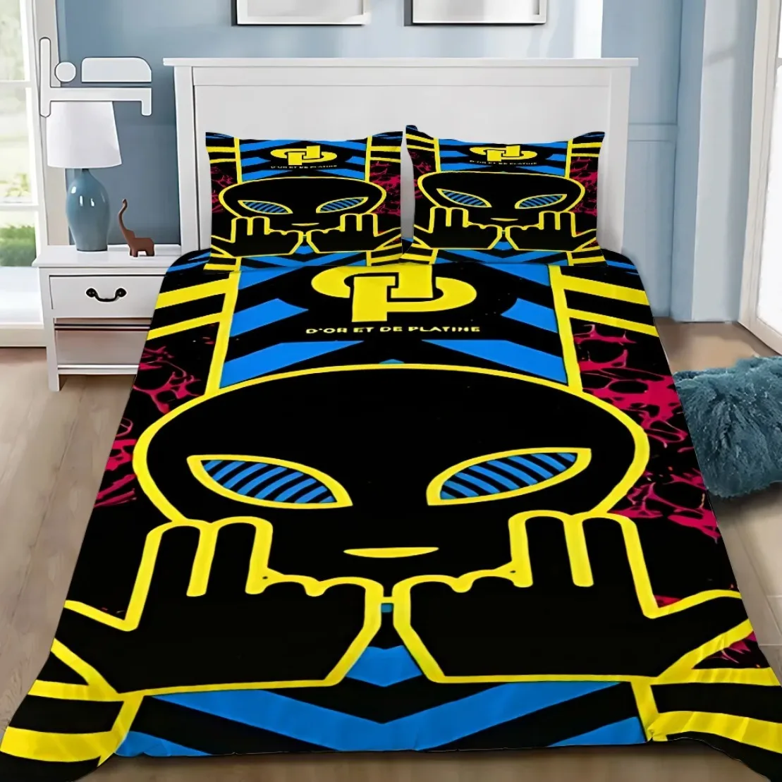 3D Printed JuL Bedding Set,JuL C'est Pas Des Lol Duvet Cover Pillowcase Adult Boy Girl Bedroom Decoration Children Single Double