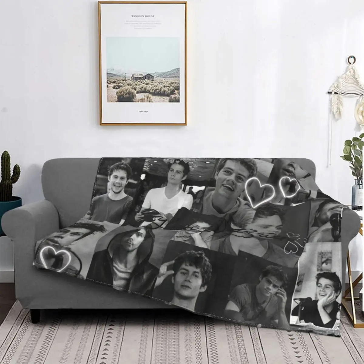 Dylan O'Brien Stiles Blanket Actor Flannel Throw Blanket Bedding Couch Decoration Lightweight Bedspread