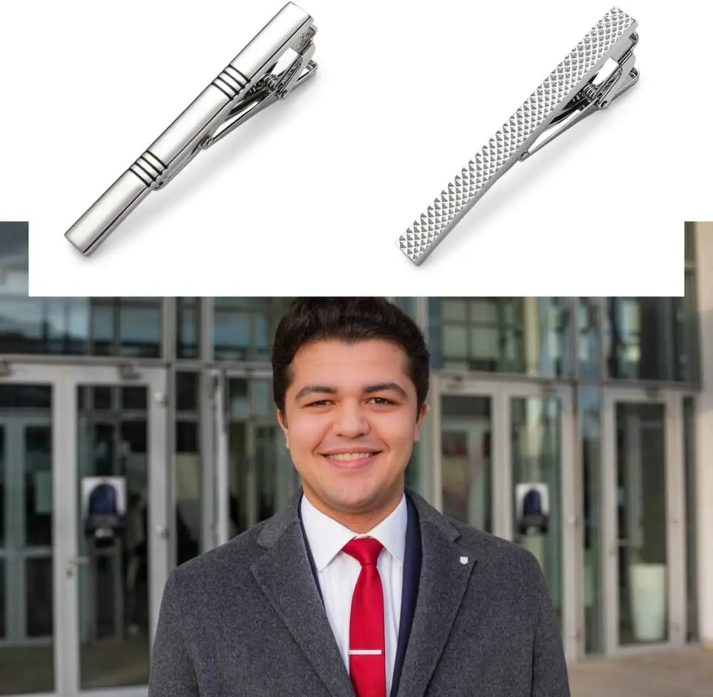 Classic Silver Tie Bar Set for - Tie Bar Set Gift recension och pris