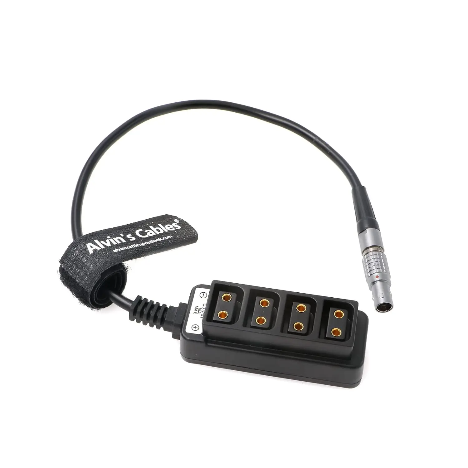 

Alvin's Cables 4-Pin to D-tap Female Breakout-Splitter Power-Cable for Tiltamax-T6-Stabilizer 4Pin Male to 4-Port D-tap 14.8V