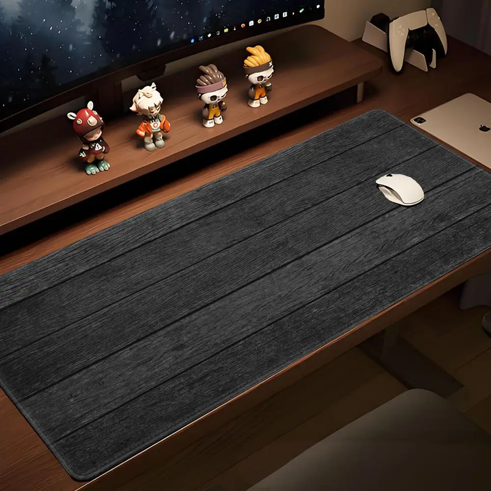 Brown Wood Grain Mouse Pad Grey Series MousePad 100×50 Desk Mat for Computer Gamer Keyboard Table Cushion Gaming Accessories