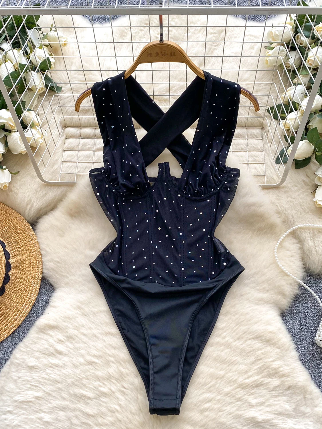 

Женские черные готические лоскутные узкие комбинезоны, винтажные комбинезоны с открытыми плечами, экзотические сексуальные комбинезоны Sissy, кокетная одежда