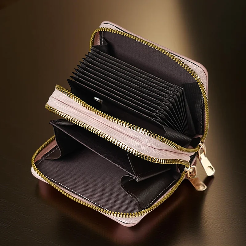 Hello Kitty korte portemonnee met kaartsleuven, portemonnee met dubbele ritssluiting - creditcardhouder met grote capaciteit en munt in verschillende kleuren