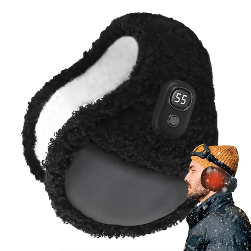 Running Ear Muffs For Winter Men 3 Temp Modes Fleece Lining Thermal Ear Muffs Auto Power Off Thermal Ear Protection