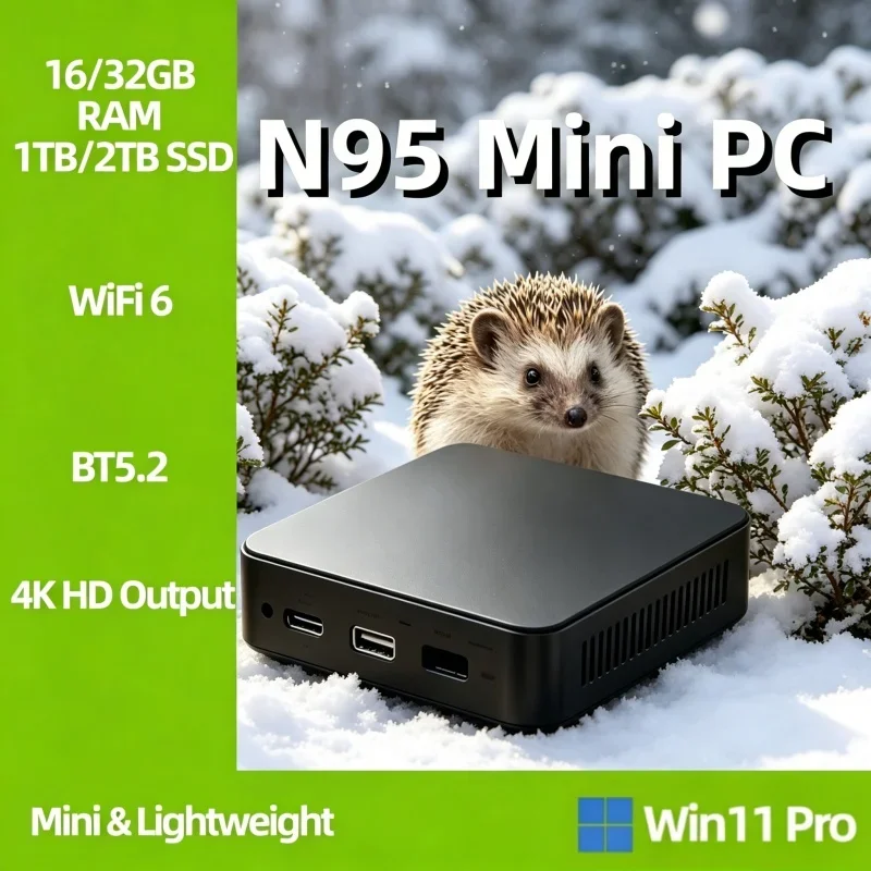 

Popular 2026 High Performance Mini Notebook N95 16GB RAM 2TB SSD 4K Win11 Pro