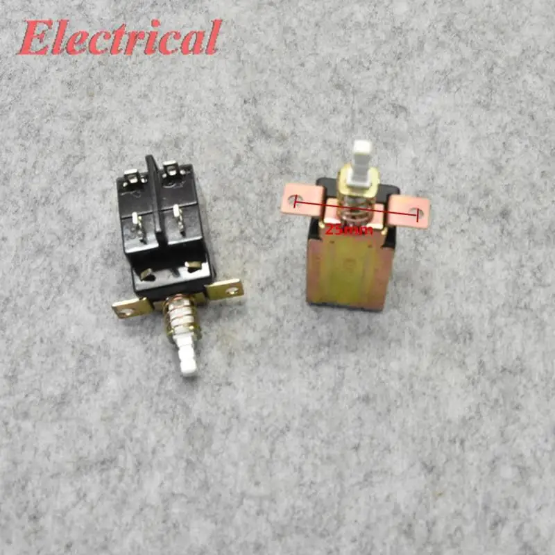 5A/80A 250V AC DPST 4 Pins Push Button Power Switch KDC-A04 For TV Set Self-locking Button Switch