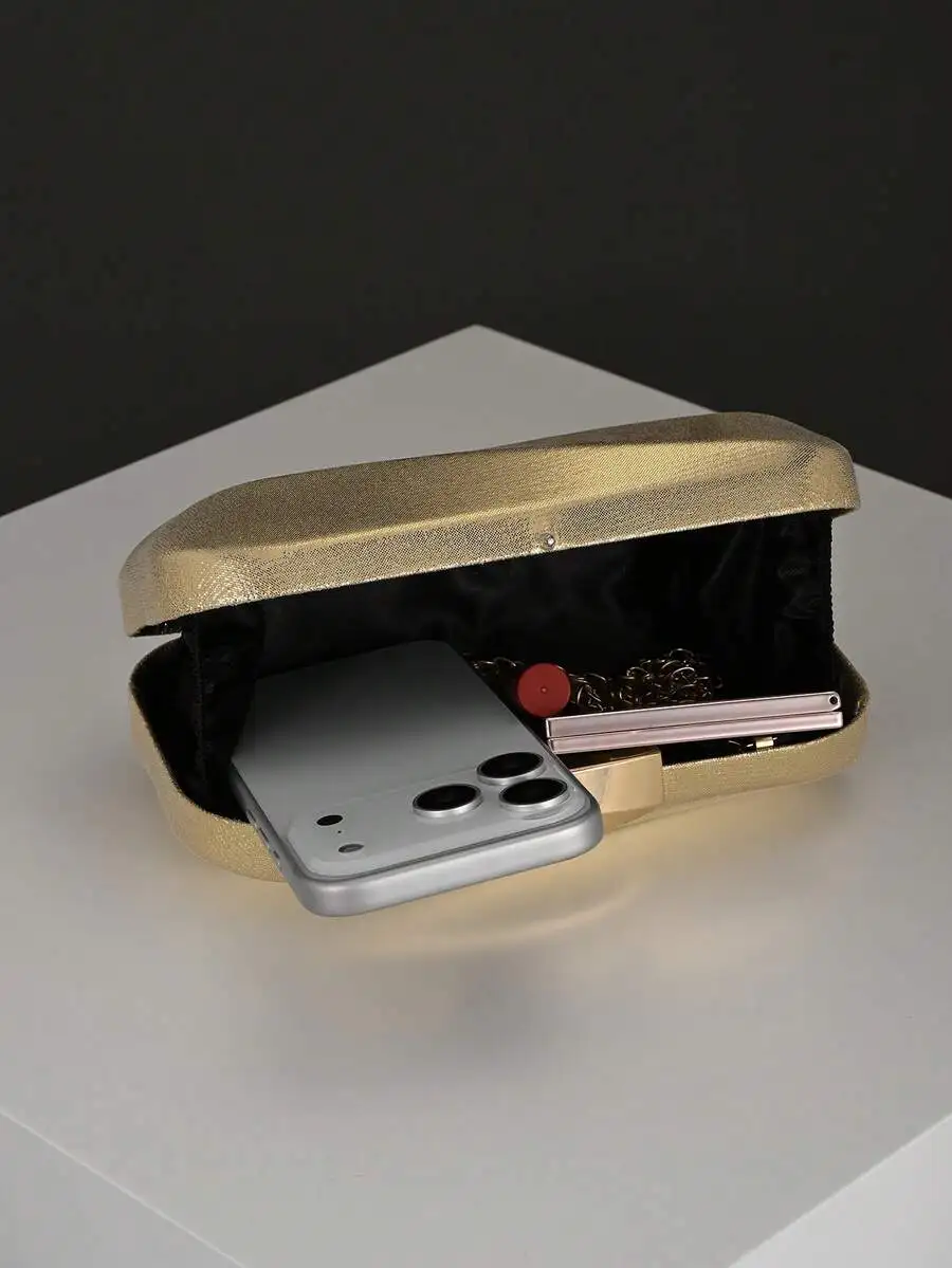 

Asymmetrical Curved Design Womens Evening Clutch Bag For Party Wedding Banquet
