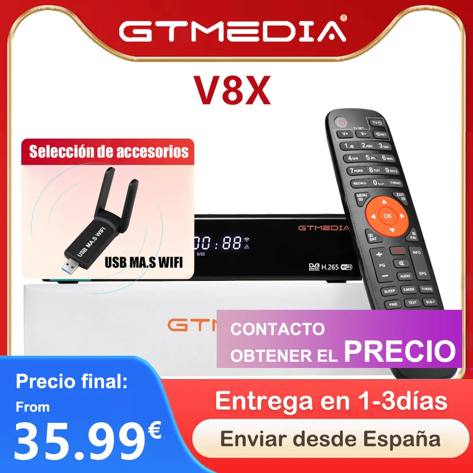 GTMEDIA V8X mars Satellite Receiver DVB-S/S2/S2X ACM Multi-stream