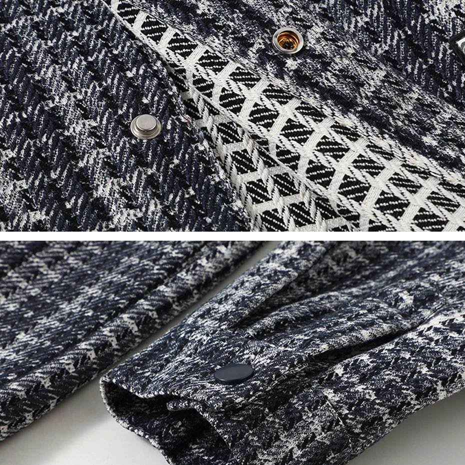 11XL 10XL Plus Size Plaid Jacket Men Vintage Harajuku Jacket Coats Spring Autumn Cargo Jacket Male Big Size