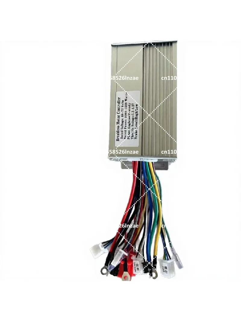 Electric Bike Brushless Motor Controller 48V-72V 1000W-1500W Self Learning for Scooter Universal