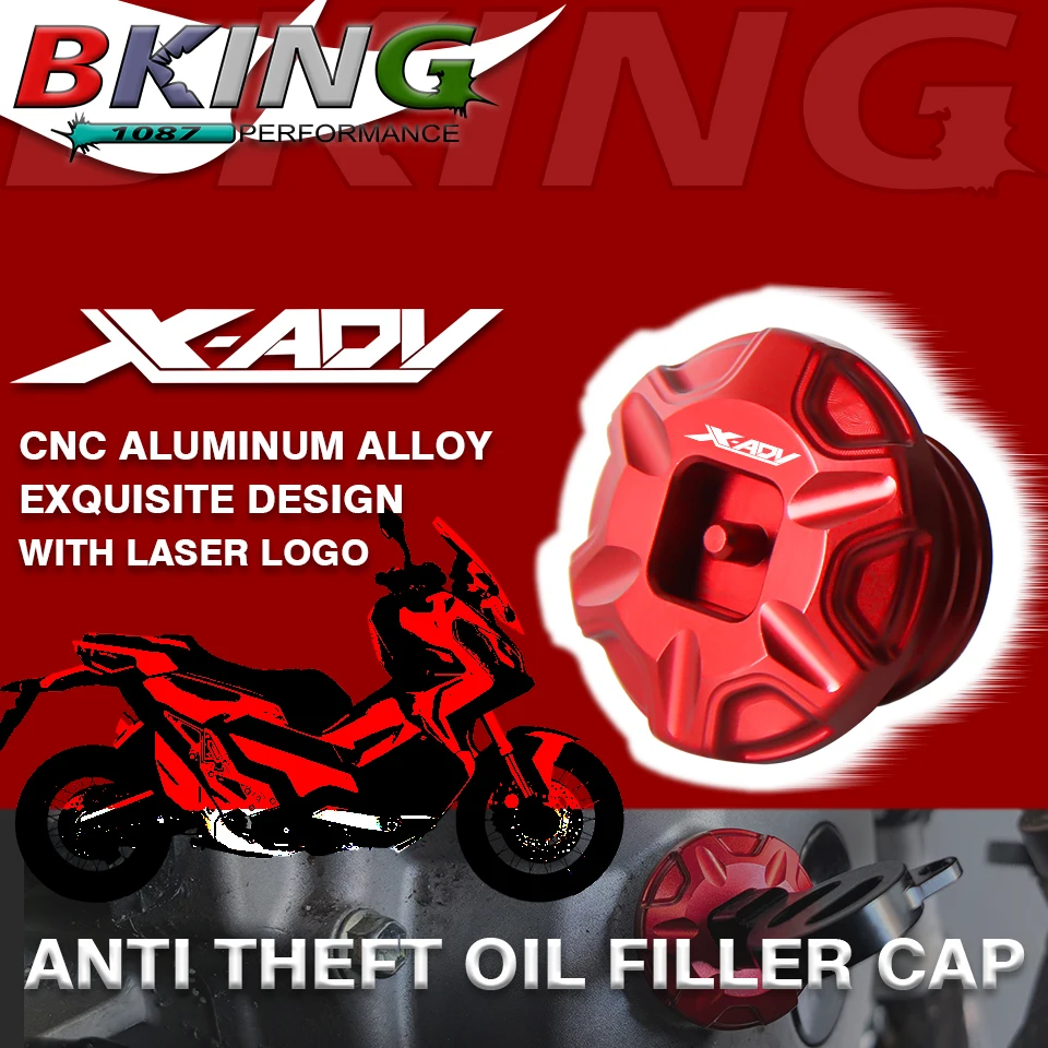 

Newest Tamper Resistant Anti theft Engine Oil Filler Cap For HONDA X-ADV XADV 750 Integra 700 750 DCT NC750 2023 2024+ Parts