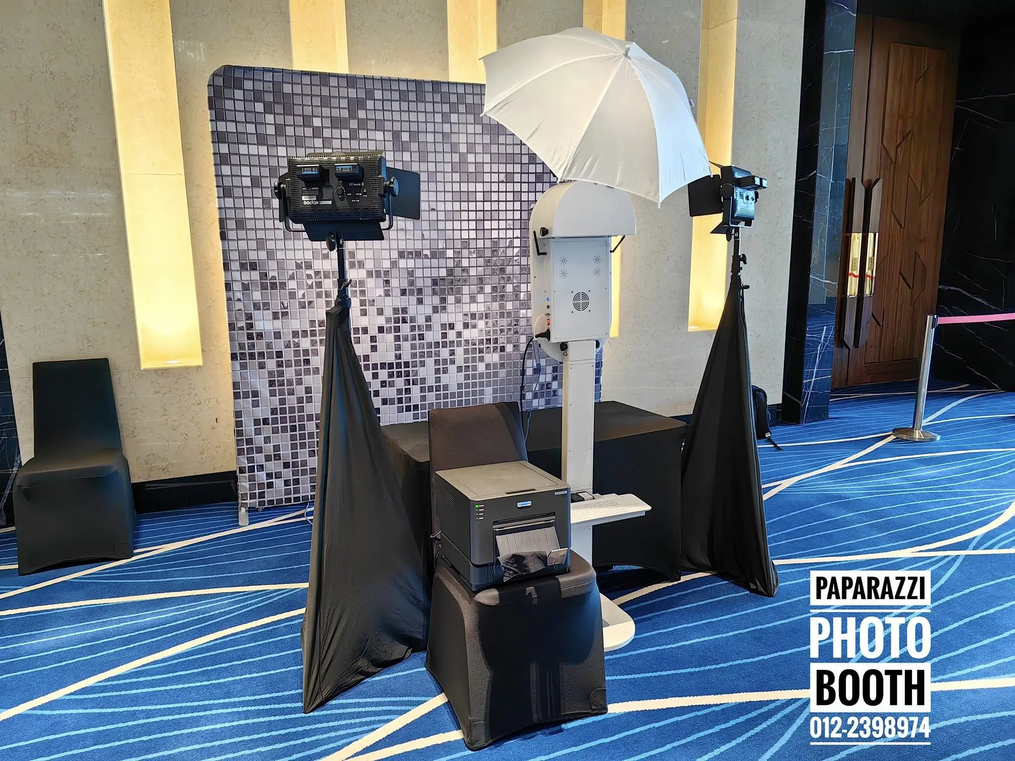 8ft سترتش التوتر مزدوجة الوجهين الطباعة الذهب والفضة فسيفساء خلفية لخلفية التصوير الفوتوغرافي الطرف