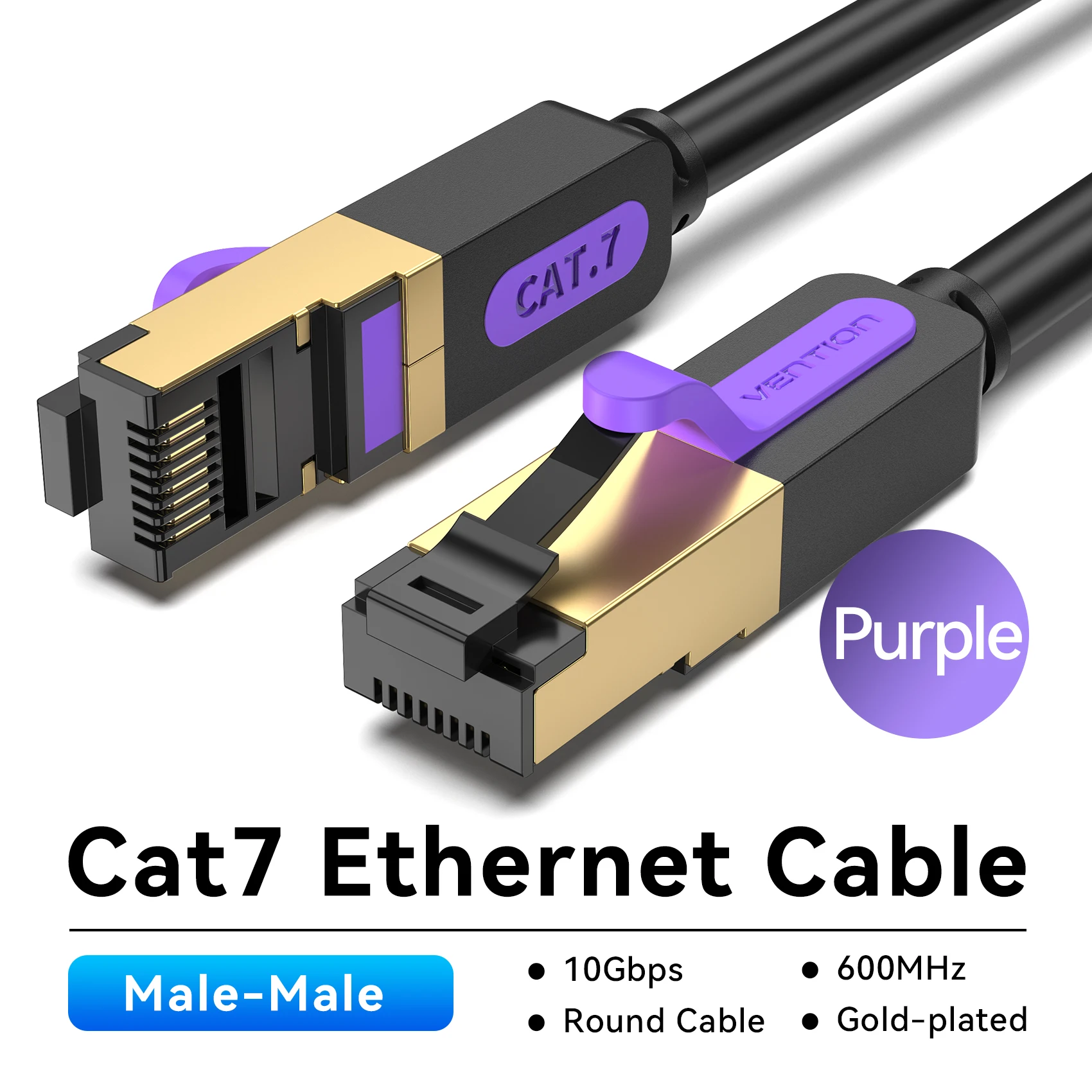 Ventie Cat7 Ethernet-kabel Cat7 High Speed Platte Gigabit STP RJ45 10Gbps Netwerk Lan-kabel voor Router PS5 PS4 PS3 Patch Cord