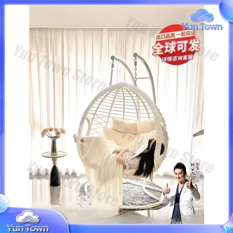 for Hanging Basket Chair for Balcony Bedroom Indoor Swing Rattan Hanging Chair for Girls Orchid Chair Double Cradle Hammock