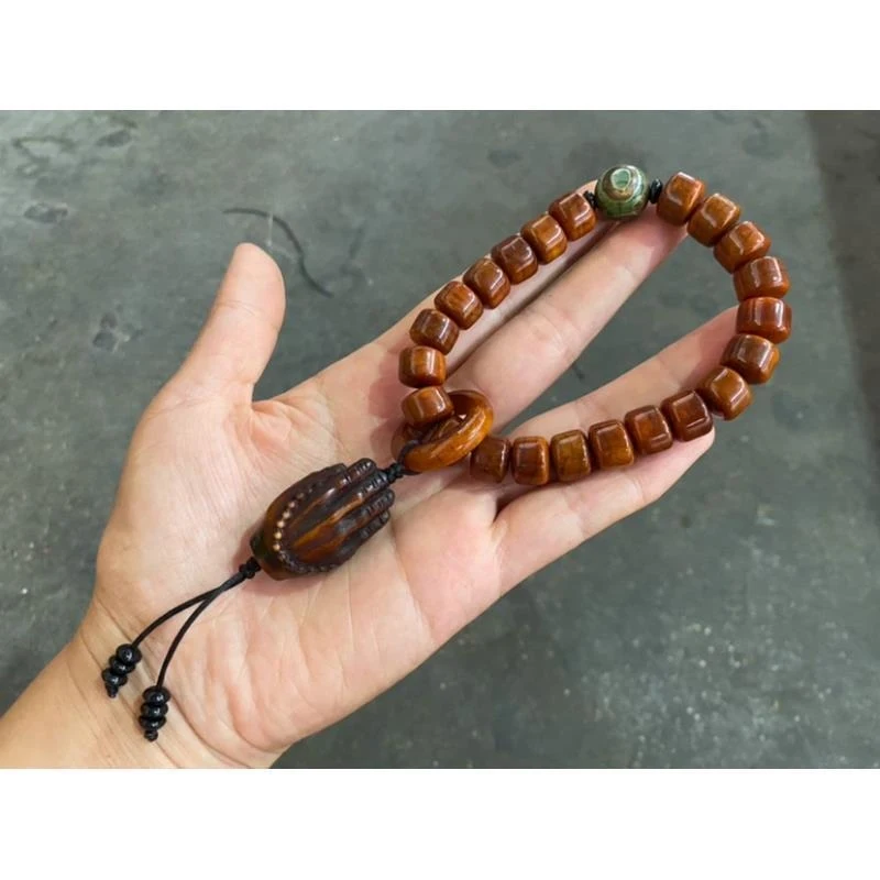 

Tibetan-style yak bone , vintage Buddhist bead bracelet, single-loop hand-held accessory men and women, gift for fri