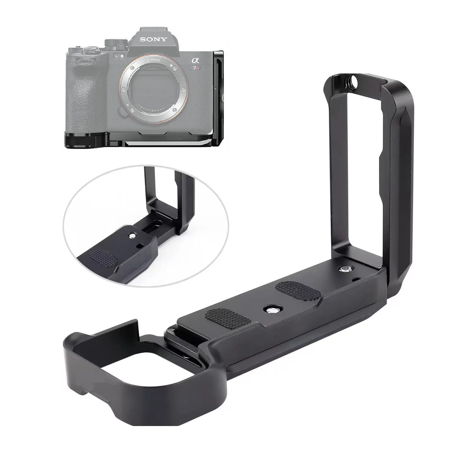 Compatible with SONY Alpha 7C SONY ILCE-7C A7C Mark II Camera L Mounting Bracket, Quick Release Plate for Tripod and Stabilizers