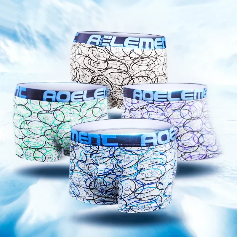 

Мужские боксеры 5 шт., модные и индивидуальные, модальные, удобные и сухие летом, а трусики тонкие.