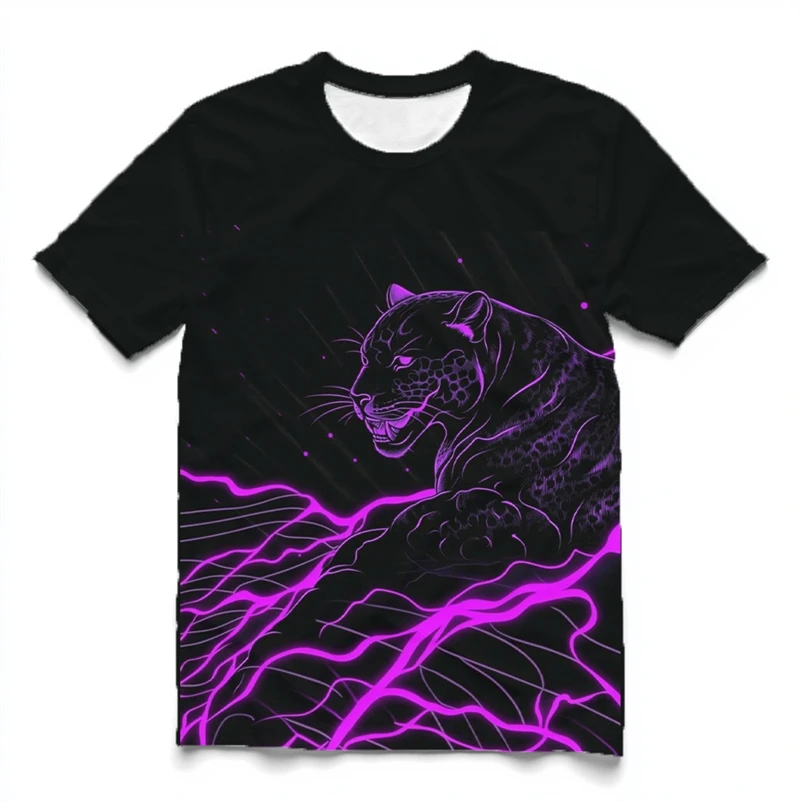 

Trendy Black Panther Graphic T Shirts For Men Summer Fashion Streetwear 3D Printed Hip Hop Tees Cool Oversized O Neck T-shirts