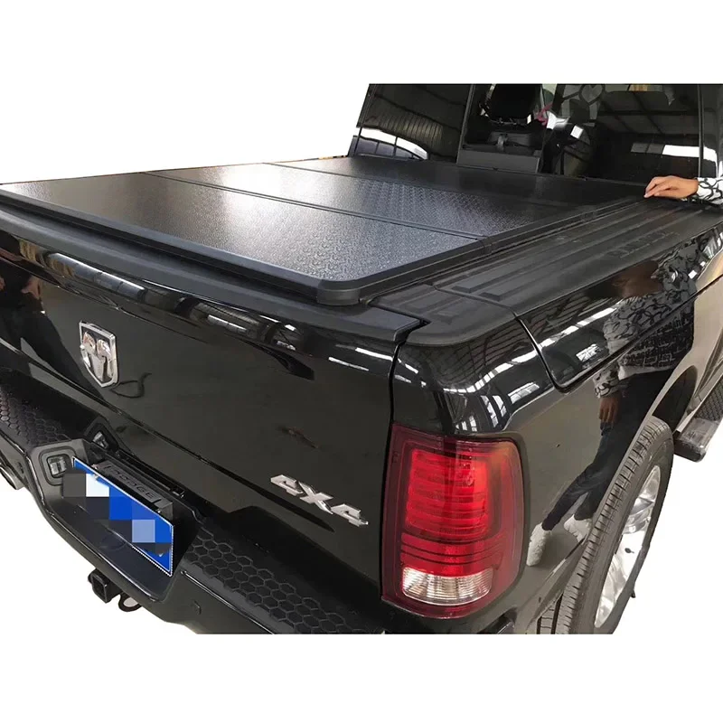 Excellent Hard Folding Bed Cover 3 Fold Tonneau  for Ram with Box