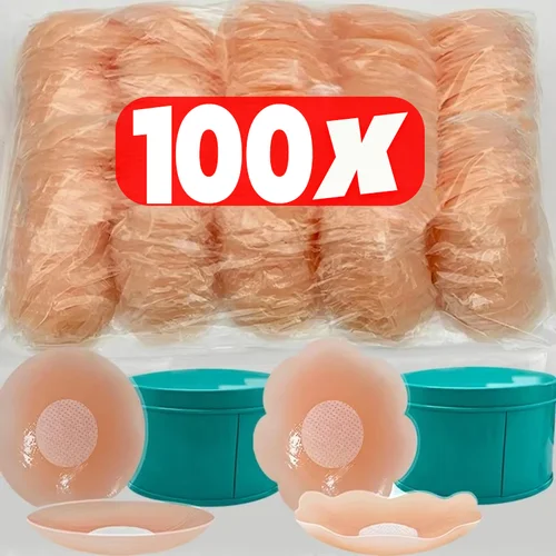Cubiertas invisibles de silicona para pezones, sujetadores reutilizables con pétalos de pecho para mujer, almohadillas adhesivas para relleno de sujetador, parche adhesivo íntimo