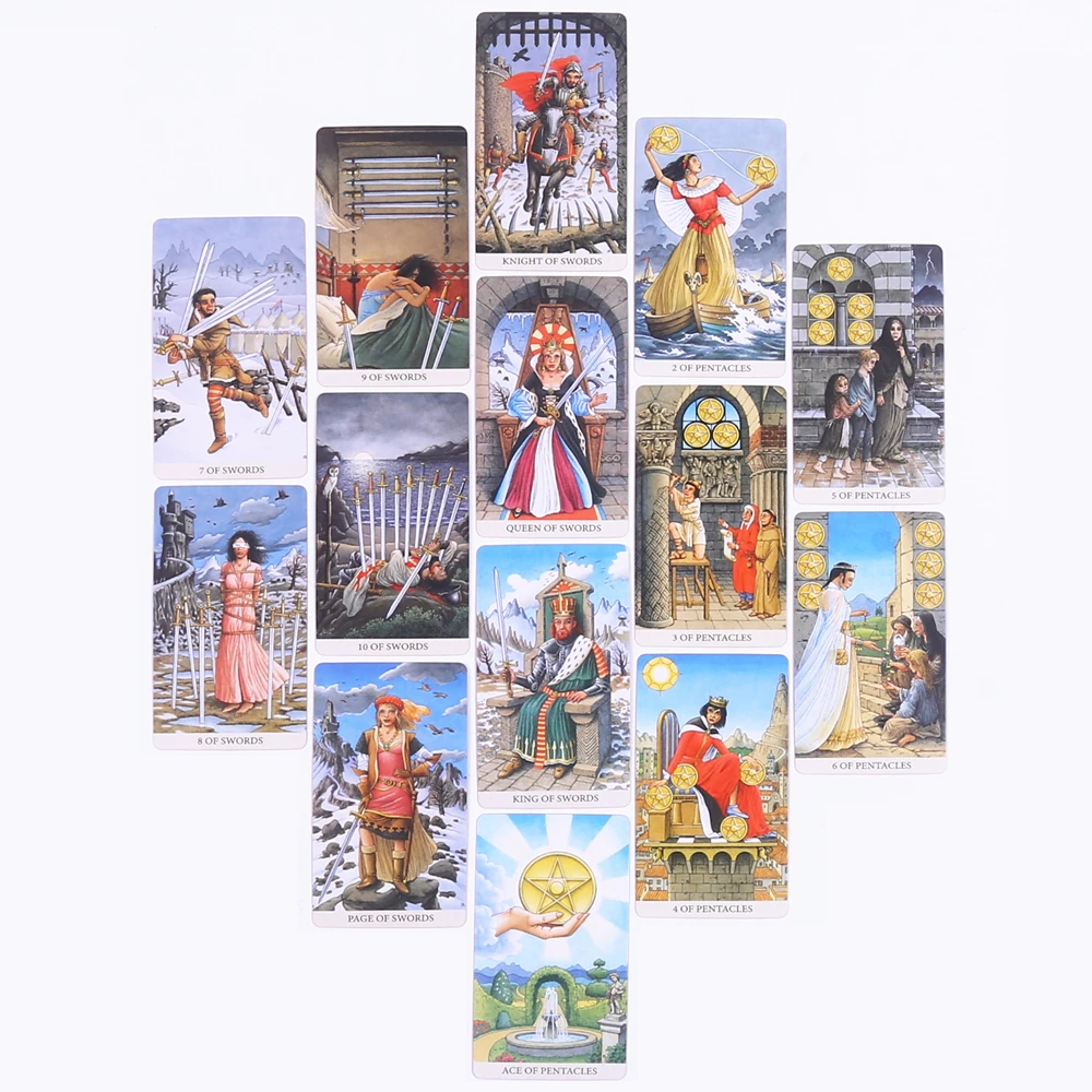 78Pcs Longest Dream Tarot Card Set  High-Quality Divination Tool With Detailed Guidebook Colorful  Frame Fortune Telling  Cards