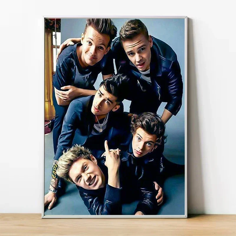 One Directions Poster Band Picture on the Wall Decor Decorative Painting for Bedroom Home Decorations Canvas Posters Room