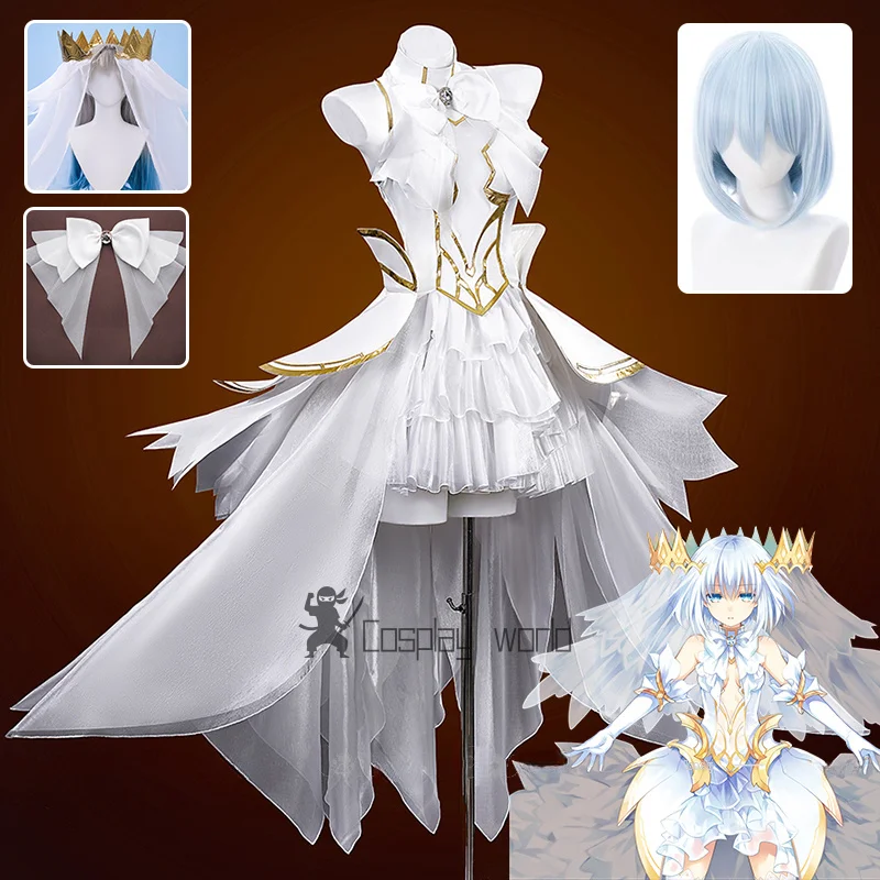

Origami Tobiichi Cosplay Costume Wig Anime Date A Live Spirit Dress Headwear Socks Bow Tie Props For Women Girls Angel Halloween
