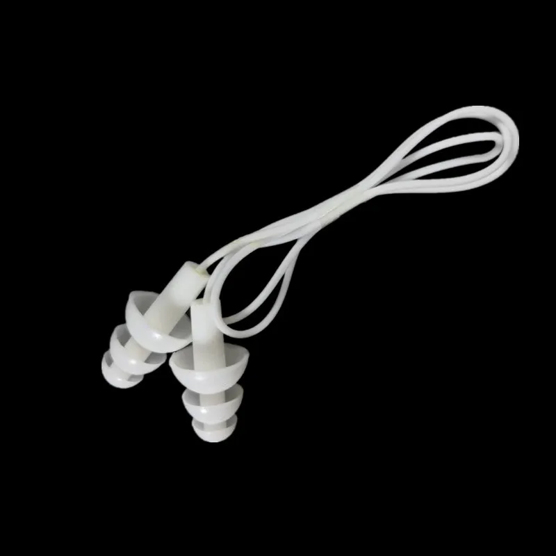 1 шт., Мягкая силиконовая заглушка для ушей с эластичным шнурком для водных видов спорта