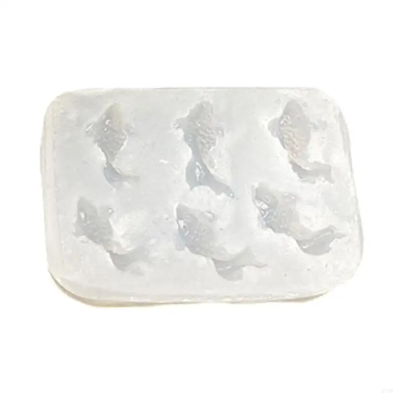 Clear Fish Silicone Pendant Decoration Mold For Keychain Charm Making