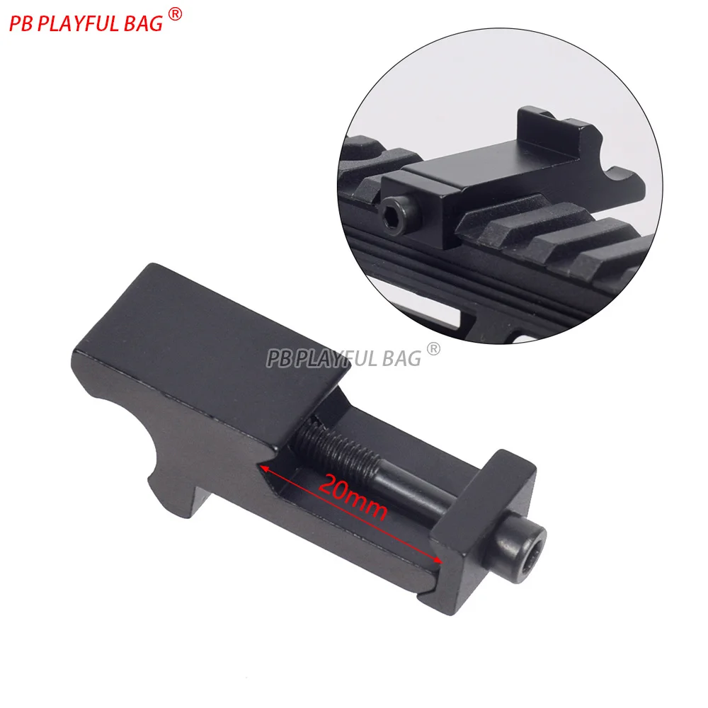 20 mm aluminium 45 graden offsetrail - Picatinny schuine montagebeugel - volledig metalen zaklamphouder - speelgoedpistoolonderdelen QJ172