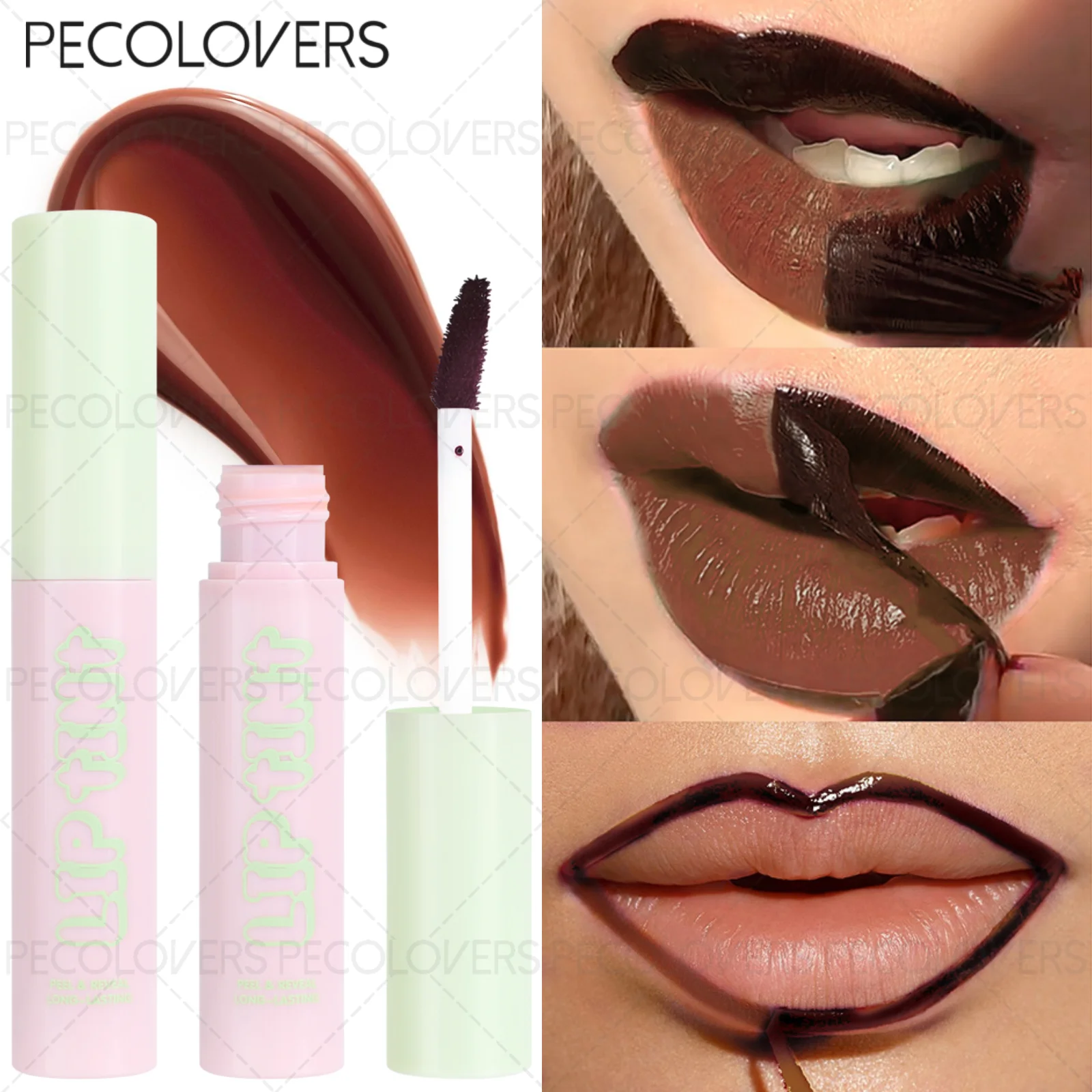 1PC 필러블 립 글로스 - 빠른 필름 형성, 높은 컬러 렌더링, 오래 지속, 붙지 않는 컵, 모든 메이크업 룩에 적합