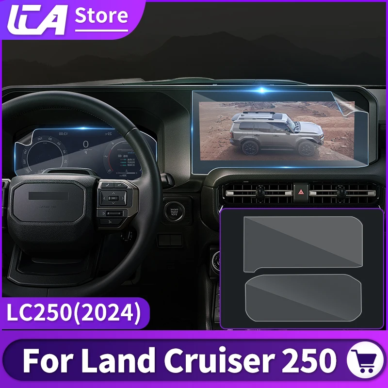 

For Toyota Land Cruiser 250 2024 1958 Prado LC250 Combination meter Navigation Screen Protector Protective Interior Accessories