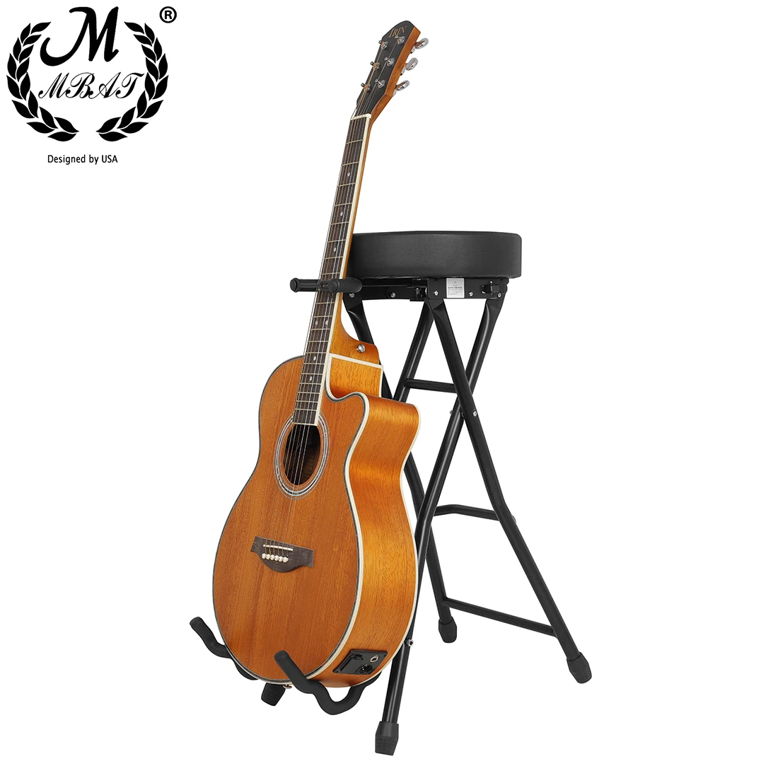 Guitar Bass Universal Stool Chair  String Instruments Accessories One-piece Folding Seat Foot Stool Guitar Accessories