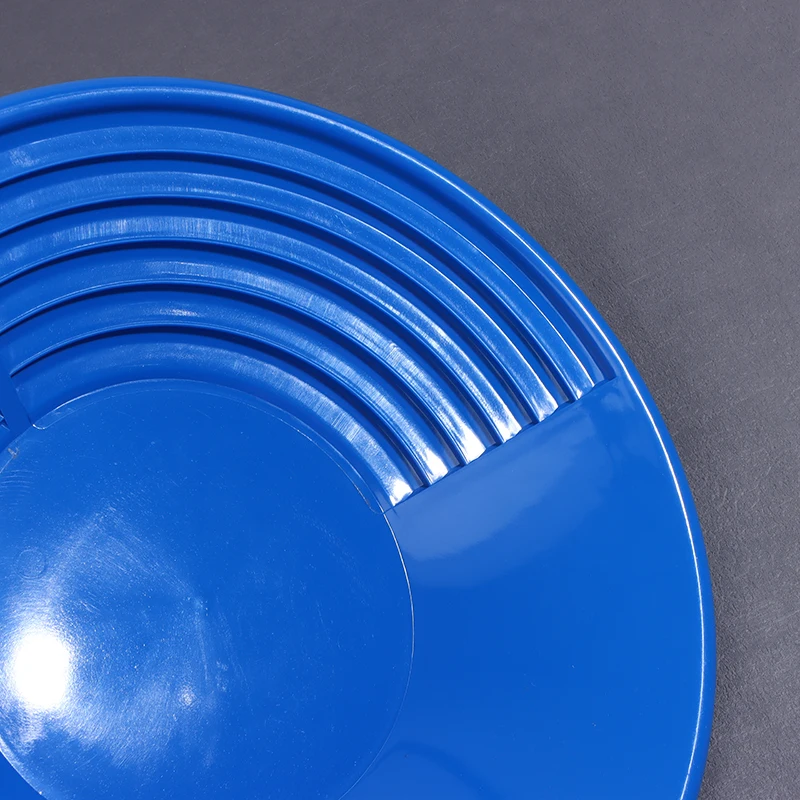 Plastic Gold Pan With Riffle Design Ergonomic Gold Panning Tool For Gold Mining Metal Detect Outdoor Wash Gold Panning Equipment