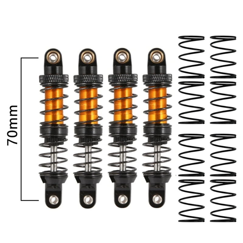 1/10 RC 크롤러 차량용 금속 완충기 오일 댐퍼, 축 SCX10 90046 RBX10 Traxxas TRX4