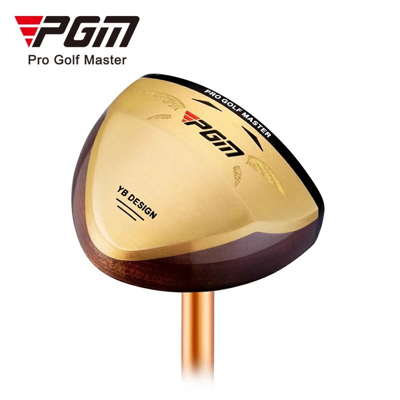 Right Handed Wood Golf Putter, Sapele Head Graphite Shaft with Golf Bag, Park Mallet Smooth Roll, Durable Grip Headcover Set