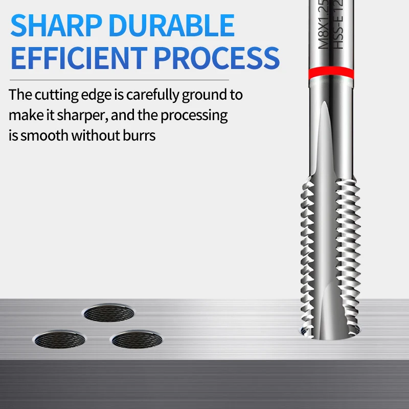 YG-1 T2829/T2809 Spiral Fluted/Pointed Tap M1 M1.2 M1.4 M1.6 M1.7M1.8 M2-M24 Processing Stainless Alloy Steel Aluminum Cast Iron