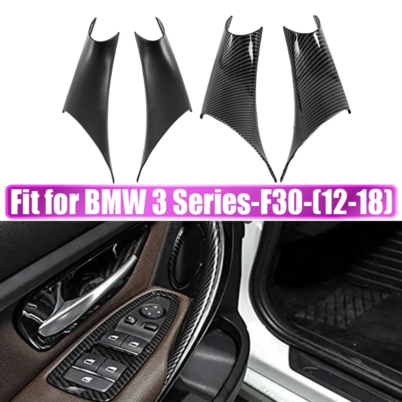 2Pcs Car Door Panel Handle Inside Covers Protect Case Interior Trim For BMW 3/4 Series F30 F35 328i 320i 320Li 335i 2012-2018