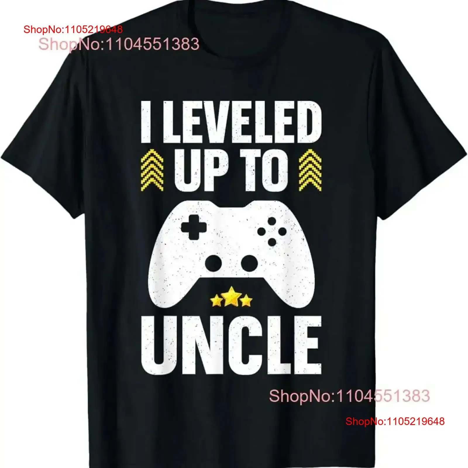 

Uncle Design For Men Dad First Time Promoted To Gamer T Shirt vintage Washed Breathable Slightly Comfortable Stylish graphic