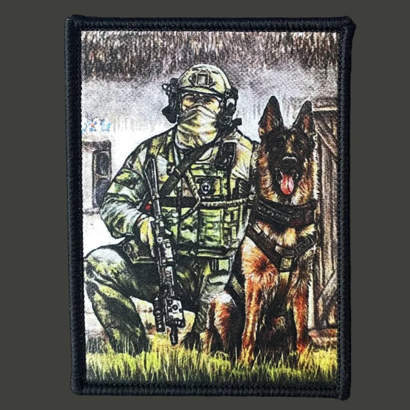 

FSB Z Special Forces Dog Patch Tactical Morale Badge Print Hook and Loop Backpack Clothing Decorative Accessory Sticker Armband