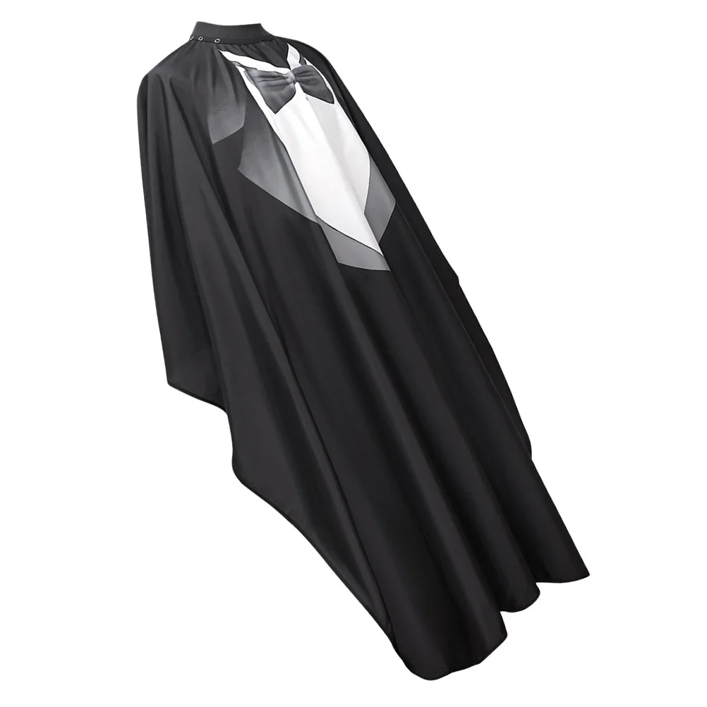 Barber Cape For Adults Professional Hair Cutting Cape Waterproof Haircut Cape With Snap Closure Realistic Tuxedo Design Ideal Fo