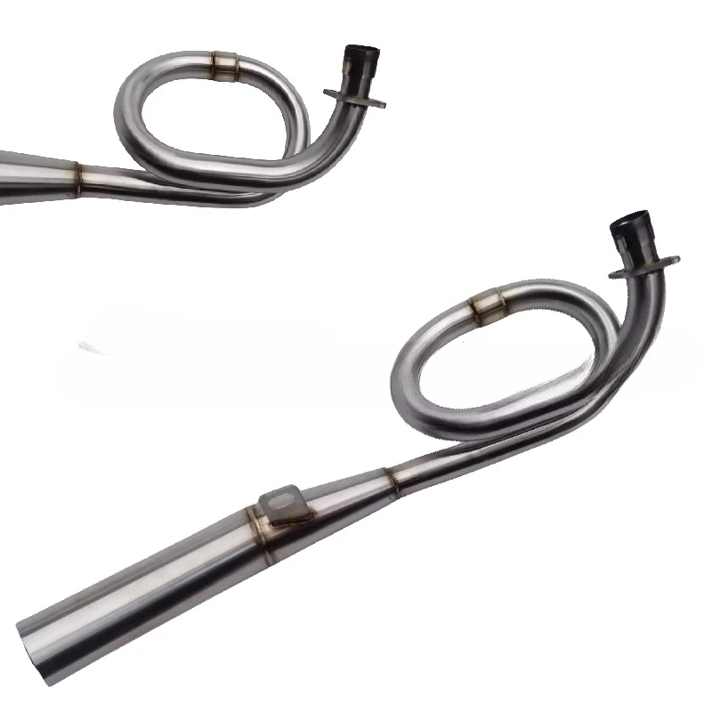 Tubo De Escape Modificado De Aço Inoxidável, Motocicleta Pequena, Z50