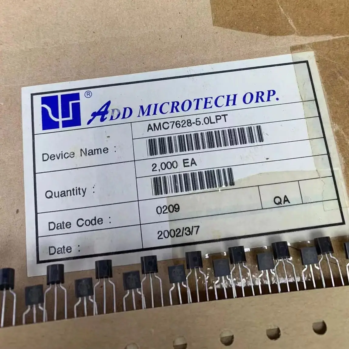 

AMC7628-5.0LPT (5 шт.) TO92 300mA Регулятор с низким падением напряжения, подбор по спецификации / комплексная закупка чипов, оригинал