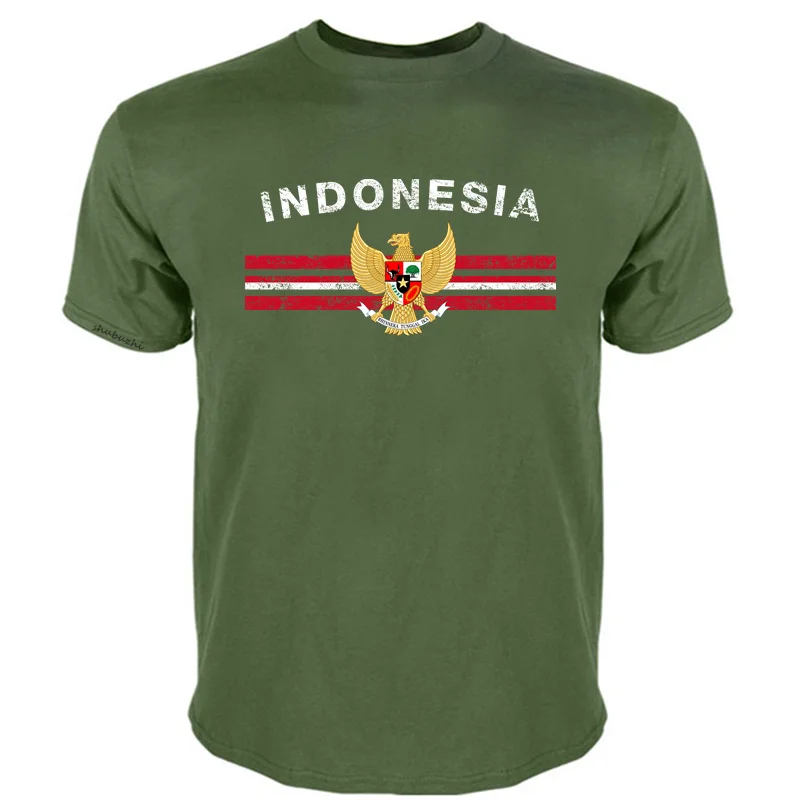 Men tshirt Indonesian Flag Shirt Indonesian Emblem  Indonesia Flag Shirt fashion T Shirt women T-Shirt tees top male tee-shirt