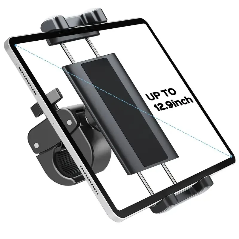 

Handlebar Tablet Clamp Mount Motorcycle Bicycle Scooter Clip Phone Holder For 4.7 to 13in iPad 12.9 S8 S7 Fe Plus Stand