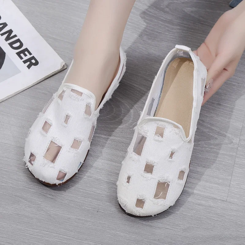 2024 New Fashion  Hot-selling Women's Shoes Single Shoes for Outer Wear Round Toe Shallow Mouth Comfortable Flat Bottom Casual