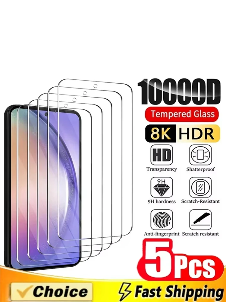 5-1 stuks gehard glas voor Samsung Galaxy A56 A36 A26 A16 A57 A37 A07 A06 A55 A54 A35 A34 A33 S26 Ultra S25 S24 scherm beschermers - afbeelding 2