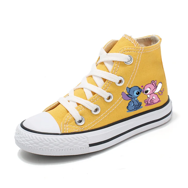 dsn Girl Kids Boys Kids Canvas Shoes Casual sneakers  Cartoon Lilo Stitch Sport Shoes Children Fashion Print Shoes Boys Tennis