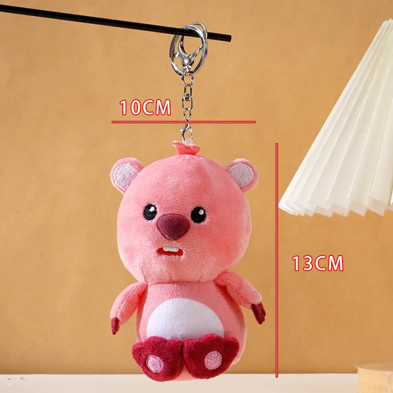 Cartoon Nette Biber Puppe Spielzeug Schlüsselbund Schul Anhänger Kawaii Kleine Biber Plüsch Spielzeug Tasche Charme kinder Spielzeug Geschenke