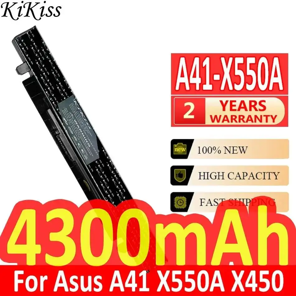 Laptop Battery A41-X550A 4300mAh For Asus A41 X550A X450 X550A X550 X550C X550B X550V X450C X550CA A450 A550 X550L